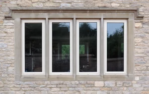 aluminium flush window
