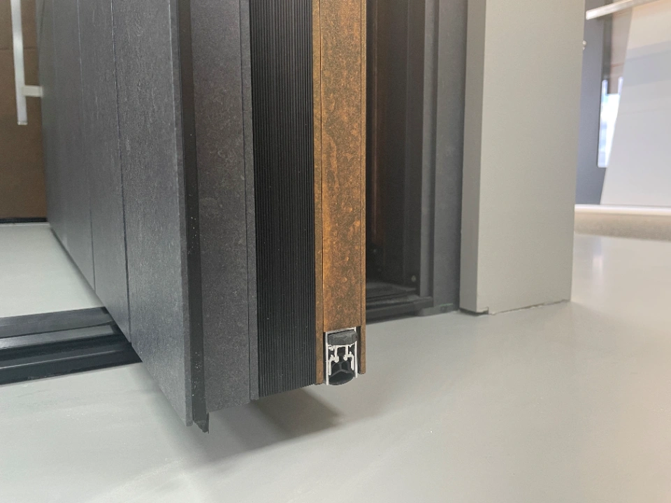 aluminium front door closeup