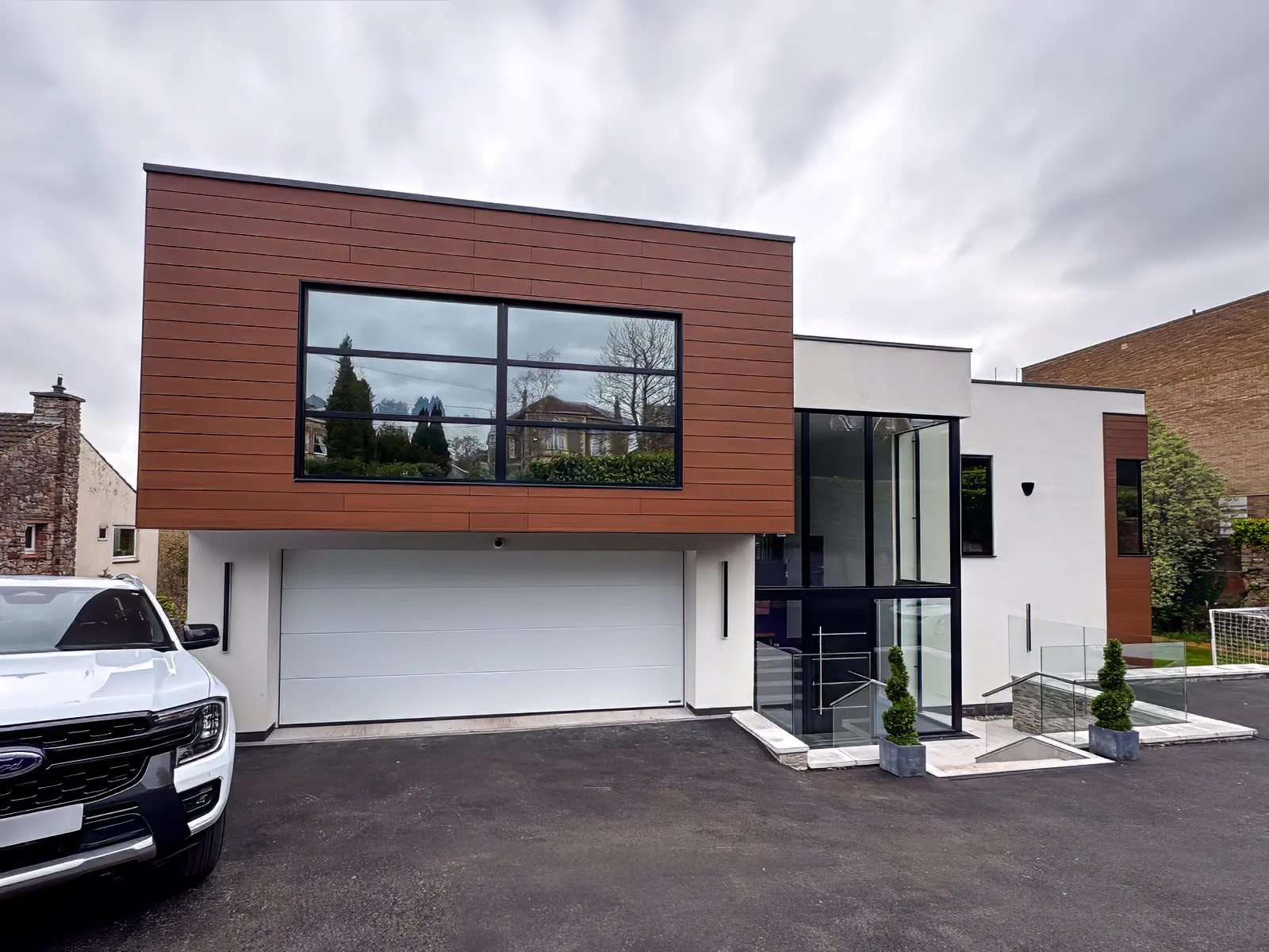 house with aluminium doors and windows