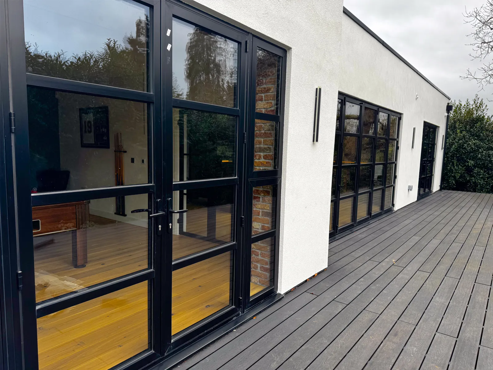 black aluminium french doors